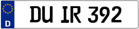 Truck License Plate